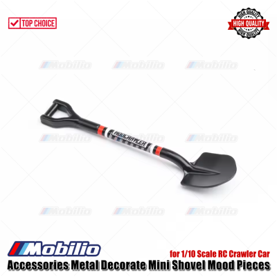 Accessories Metal Decorate Mini Shovel Mood Pieces Skop for 1/10 Scale RC Crawler Car TRX-4 SCX10 RGT Vanquish