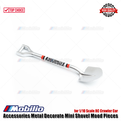 Accessories Metal Decorate Mini Shovel Mood Pieces Skop for 1/10 Scale RC Crawler Car TRX-4 SCX10 RGT Vanquish