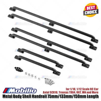 Accessories Metal Body Shell Handrail 75mm/133mm/150mm Length for 1/10 1/12 Scale RC Car Axial SCX10 Traxxas TRX4 RGT MN and More