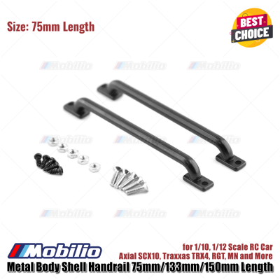 Accessories Metal Body Shell Handrail 75mm/133mm/150mm Length for 1/10 1/12 Scale RC Car Axial SCX10 Traxxas TRX4 RGT MN and More