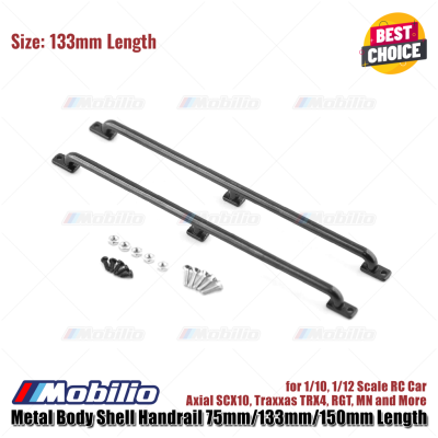 Accessories Metal Body Shell Handrail 75mm/133mm/150mm Length for 1/10 1/12 Scale RC Car Axial SCX10 Traxxas TRX4 RGT MN and More