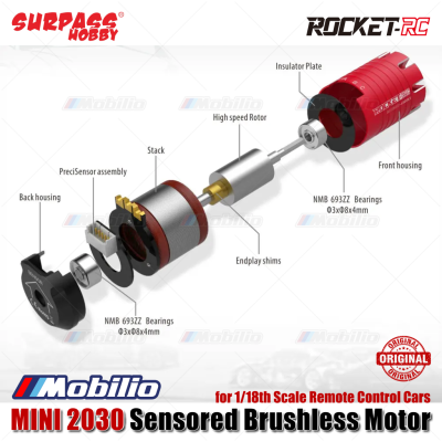 Surpass Hobby Rocket-RC MINI 2030 Sensored Brushless Motor 3500/4500/5500/6800KV for 1/18 Scale Remote Control Cars