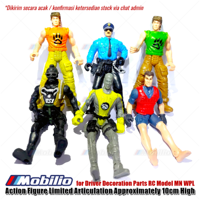 Action Figure for Driver Decoration Parts RC 1/12 Scale MN WPL Bahan Plastik Tinggi 9-10cm
