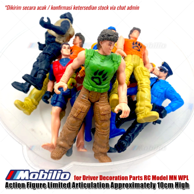 Action Figure for Driver Decoration Parts RC 1/12 Scale MN WPL Bahan Plastik Tinggi 9-10cm
