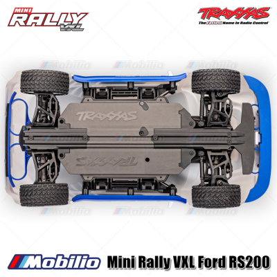 Traxxas 108046-1 Mini Rally VXL Ford RS200 Brushless Power System Clipless Body Fully Assembled RTR with TQi 2.4 GHz Radio System TSM