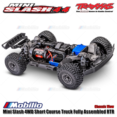 Traxxas 108164-1 Mini Slash 4WD Short Course Truck Fully Assembled RTR Clipless Body TQ 2.4GHz BL-2S Brushless Power System