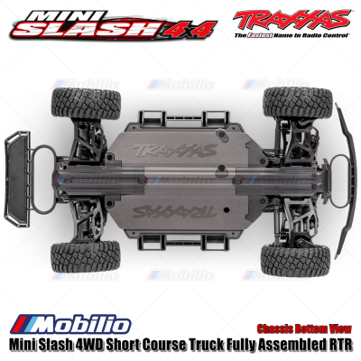 Traxxas 108164-1 Mini Slash 4WD Short Course Truck Fully Assembled RTR Clipless Body TQ 2.4GHz BL-2S Brushless Power System