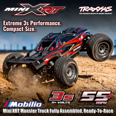 Traxxas Mini XRT Monster Truck Fully Assembled Ready-To-Race RTR with TQi 2.4 GHz Radio System & VXL-3s Brushless Power System
