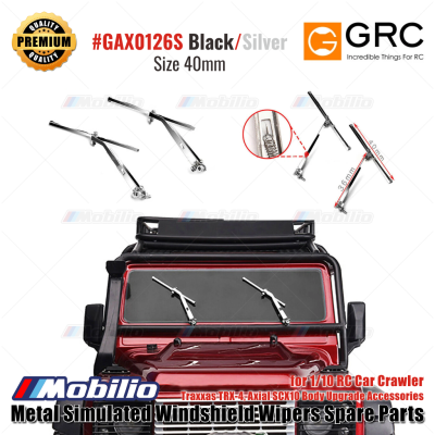 GRC Metal Simulated Windshield Wiper Spareparts 40mm for 1/10 RC Car Crawler Traxxas TRX-4 Axial SCX10 Body Upgrade Accessories #GAX0126S