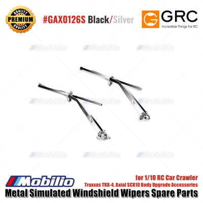 GRC Metal Simulated Windshield Wiper Spareparts 40mm for 1/10 RC Car Crawler Traxxas TRX-4 Axial SCX10 Body Upgrade Accessories #GAX0126S