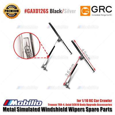 GRC Metal Simulated Windshield Wiper Spareparts 40mm for 1/10 RC Car Crawler Traxxas TRX-4 Axial SCX10 Body Upgrade Accessories #GAX0126S