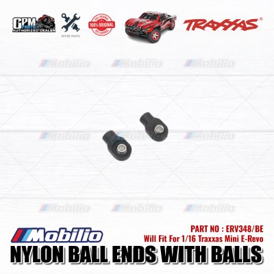 GPM Part #ERV348/BE Nylon Ball Ends with Balls for Traxxas 1:16 Mini E-Revo 2 Pcs