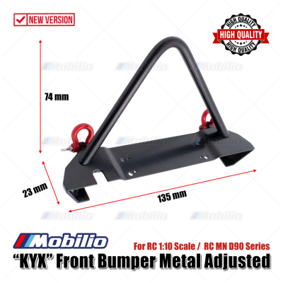 KYX Front Bumper Metal Set Adjusted for MN Series 1/12 RC 1/10 Scale