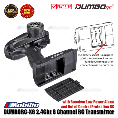 Dumborc X6 2.4Ghz 6 Channel RC Transmitter with Receiver X6F or X6FG