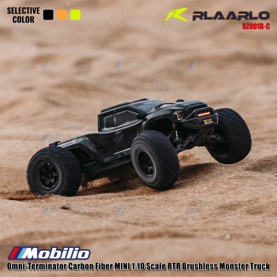 Rlaarlo Omni-Terminator Carbon Fiber MINI 1:10 Scale RTR Brushless Monster Truck V2 Version RZ001B-C RZ001O-C RZ001Y-C