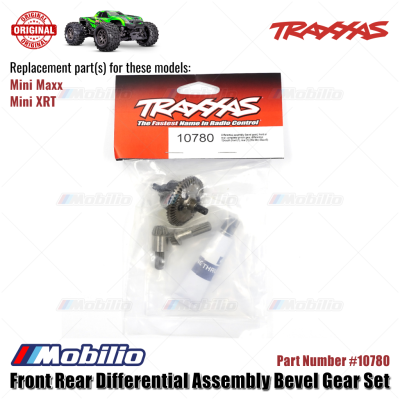 Traxxas Part #10780 Front Rear Differential Assembly Bevel Gear Set for RC Mini Maxx XRT