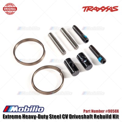 Traxxas Part #9058X Extreme Heavy-Duty Steel CV Driveshaft Rebuild Kit for RC Car