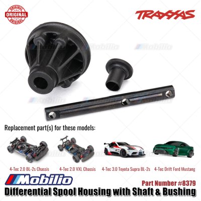 Traxxas Part #8379 Differential Spool Housing with Shaft & Bushing for RC 4-Tec 2.0 3.0 Chassis
