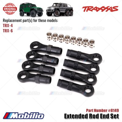 Traxxas Part #8149 Extended Rod End Set for RC TRX-4 Crawler Adventure