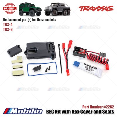 Traxxas Part #2262 BEC Kit with Box Cover and Seals for RC TRX-4 TRX-6 Crawler Adventure