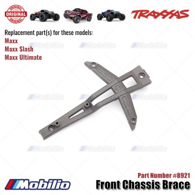 Traxxas Part #8921 Front Chassis Brace for RC Maxx, Maxx-Slash, Maxx-Ultimate