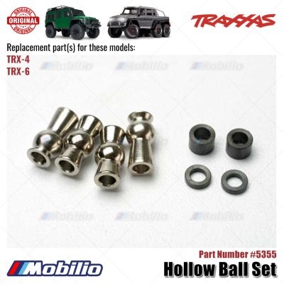 Traxxas Part #5355 Hollow Ball Set for RC TRX-4 TRX-6 Crawler Adventure