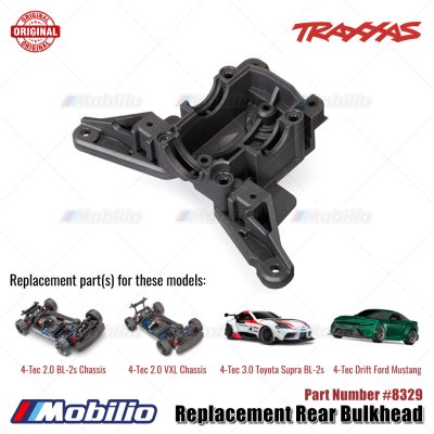 Traxxas Part #8329 Rear Bulkhead for RC 4-Tec 2.0 3.0 Chassis