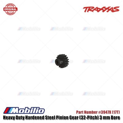 Traxxas Part Heavy Duty Hardened Steel Pinion Gear (32-Pitch) 15T - 22T fits 3mm Shaft Motor