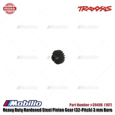 Traxxas Part Heavy Duty Hardened Steel Pinion Gear (32-Pitch) 15T - 22T fits 3mm Shaft Motor