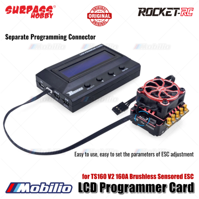 Surpass Hobby Rocket-RC LCD Programmer Card RC Drift Car for TS160 V2 160A Brushless Sensored ESC