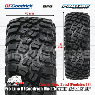 Pro-Line BFGoodrich Mud-Terrain T/A KM3 1.9″ Tires Predator G8
