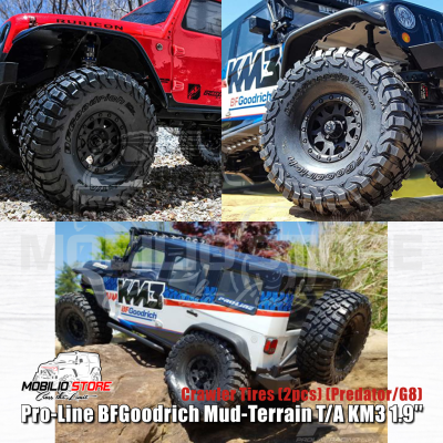 Pro-Line BFGoodrich Mud-Terrain T/A KM3 1.9″ Tires Predator G8