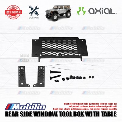 GPM Part #SCX3ZSP1 Rear Side Window Tool Box with Table for Axial SCX10 III Jeep Wrangler