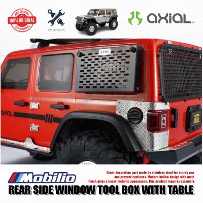 GPM Part #SCX3ZSP1 Rear Side Window Tool Box with Table for Axial SCX10 III Jeep Wrangler