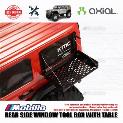 GPM Part #SCX3ZSP1 Rear Side Window Tool Box with Table for Axial SCX10 III Jeep Wrangler