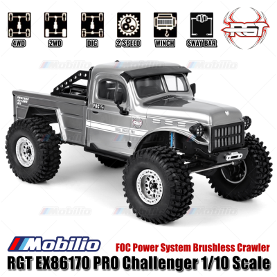 RGT EX86170 PRO Challenger 1/10 2.4G 4WD Brushless RC Car Rock Crawler Off-Road Adventure