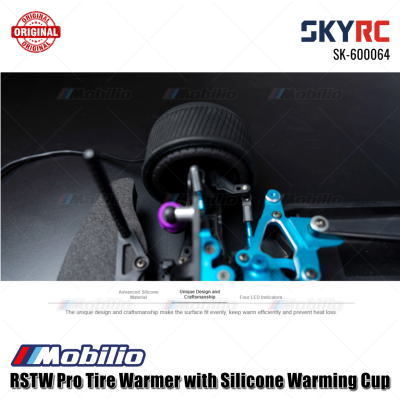 SKYRC Part #SK-600064-06 RSTW Pro Tire Warmer with Silicone Warming Cup for RC 1/10 Touring Car