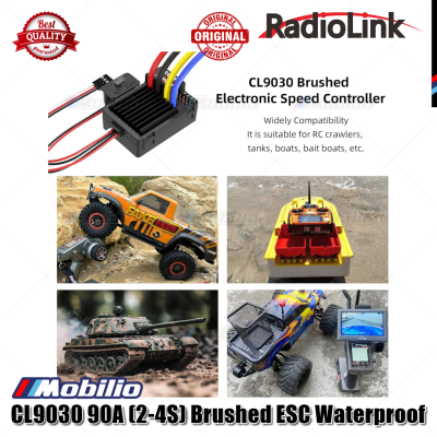 RadioLink CL9030 90A 2-4S Brushed ESC Built-in 5A BEC for RC Crawlers Tanks Cars Boats
