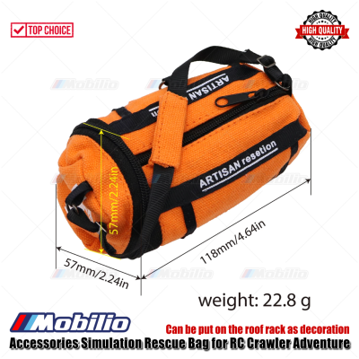 Accessories Simulation Rescue Bag for RC Crawler Adventure Can Be Put On The Roof Rack as Decoration