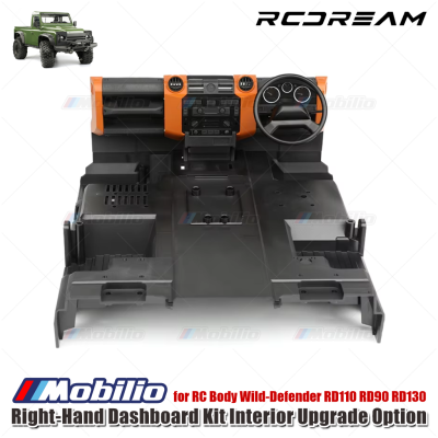 RCDream Right-Hand Dashboard Kit Interior Upgrade Option #D1B16-R for RC Body Wild-Defender RD110 RD90 RD130