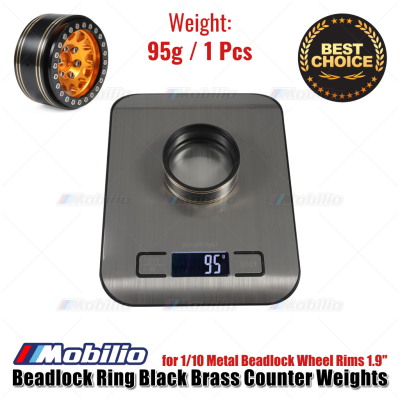 Beadlock Ring Black Brass Counter Weights 1.9 for Metal Beadlock Rims