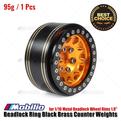 Beadlock Ring Black Brass Counter Weights 1.9 for Metal Beadlock Rims
