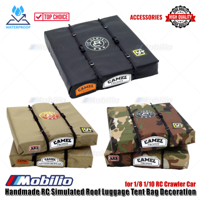 Accessories Handmade RC Simulated Roof Luggage Tent Bag Decoration for 1/8 1/10 RC Crawler Car