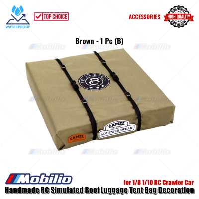 Accessories Handmade RC Simulated Roof Luggage Tent Bag Decoration for 1/8 1/10 RC Crawler Car