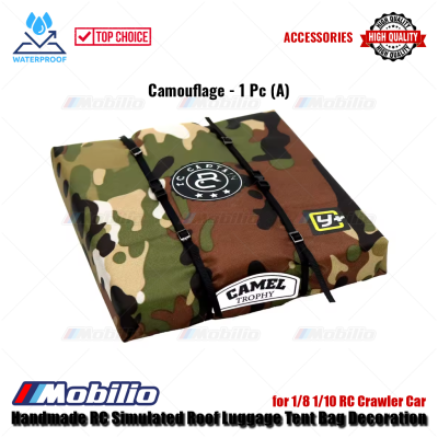Accessories Handmade RC Simulated Roof Luggage Tent Bag Decoration for 1/8 1/10 RC Crawler Car