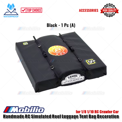 Accessories Handmade RC Simulated Roof Luggage Tent Bag Decoration for 1/8 1/10 RC Crawler Car