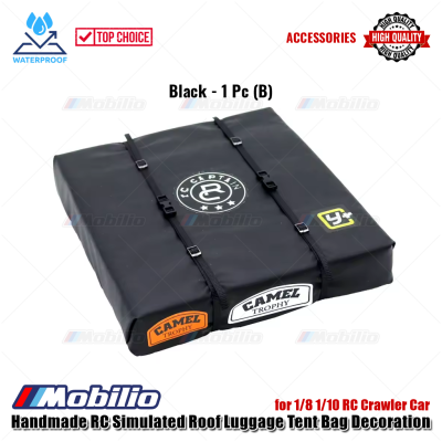 Accessories Handmade RC Simulated Roof Luggage Tent Bag Decoration for 1/8 1/10 RC Crawler Car