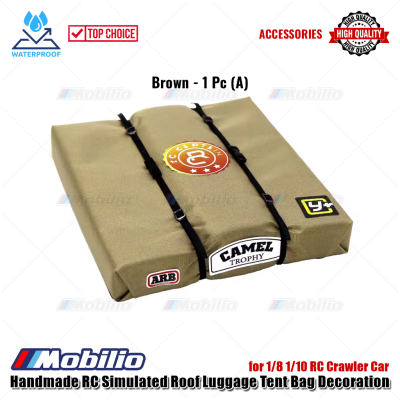 Accessories Handmade RC Simulated Roof Luggage Tent Bag Decoration for 1/8 1/10 RC Crawler Car