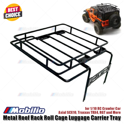 Accessories Metal Roof Rack Roll Cage Luggage Carrier Tray for 1/10 RC Crawler Car Axial SCX10 Traxxas TRX4 RGT and More