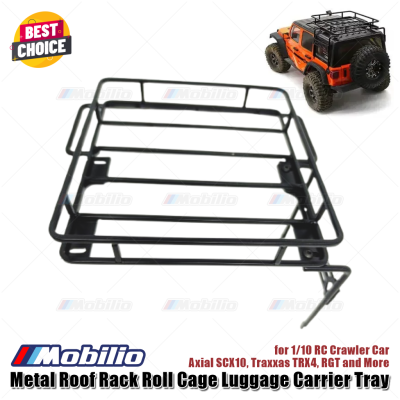 Accessories Metal Roof Rack Roll Cage Luggage Carrier Tray for 1/10 RC Crawler Car Axial SCX10 Traxxas TRX4 RGT and More